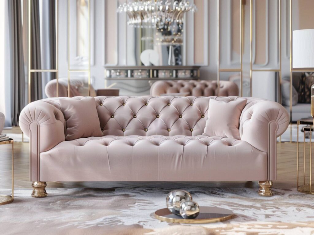 Jakie są zalety mebli wykonanych z weluru w stylu glamour