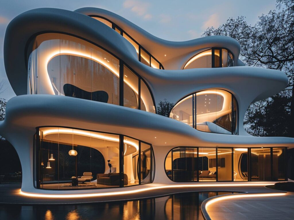 jakie lampy elewacyjne wybrać do domów z fasadami o niestandardowej strukturze