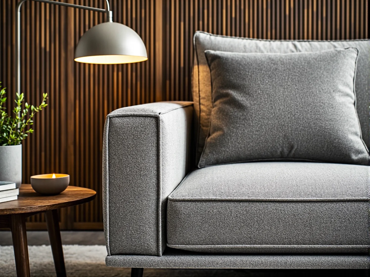 Czarna oprawa elewacyjna LED na tle jasnego betonu architektonicznego, gra światłocienia.