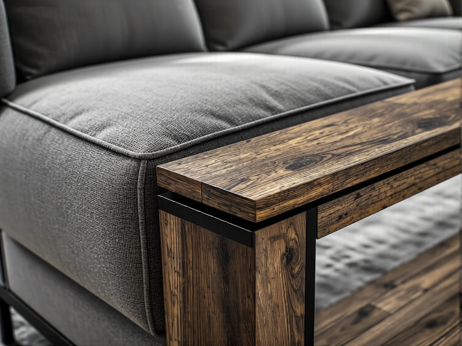 Drewniana komoda premium w sypialni inspirowanej stylem boho