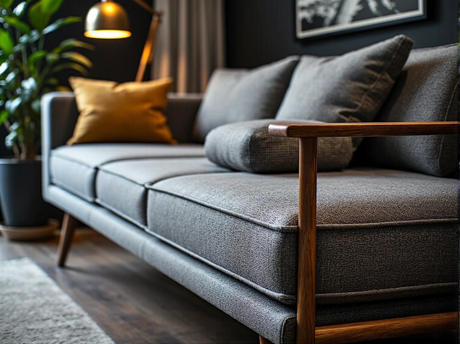 Liniowe oprawy LED na nowoczesnej elewacji domu jednorodzinnego