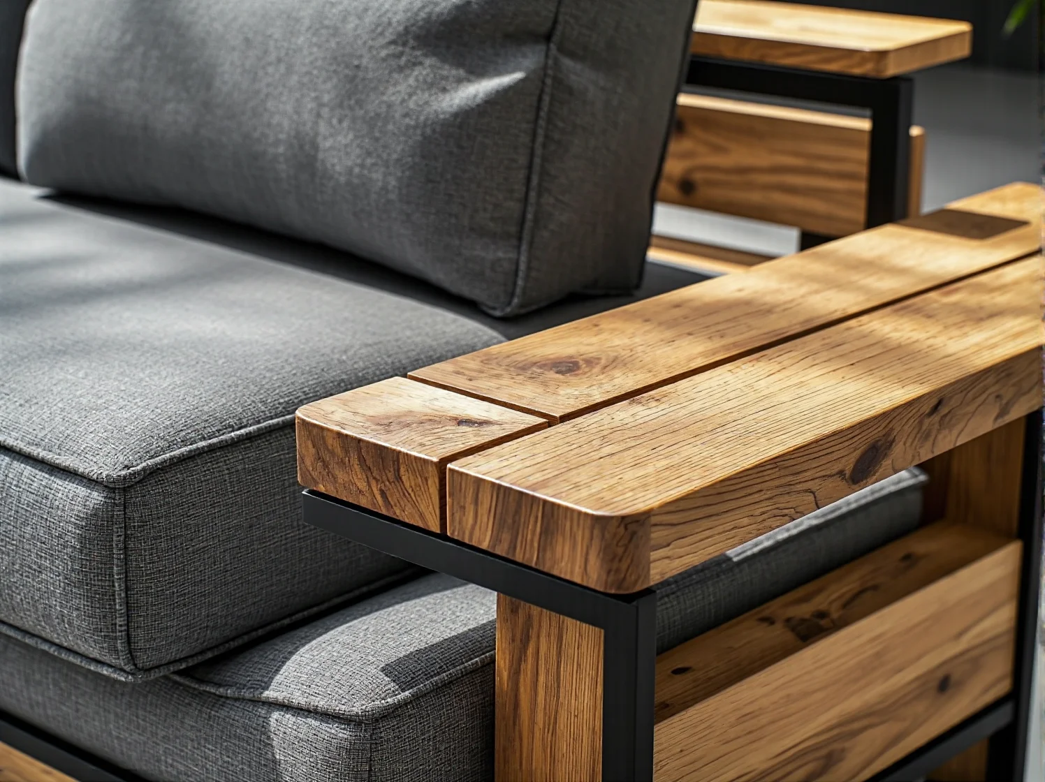 Nowoczesne krzesło na taras wykonane z odzyskanego metalu