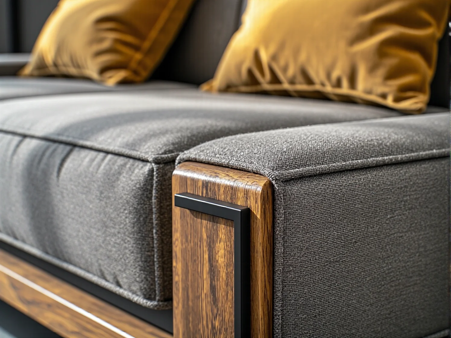 Zbliżenie na naturalne słoje drewna dębowego, ukazujące wysoką jakość i trwałość materiału.